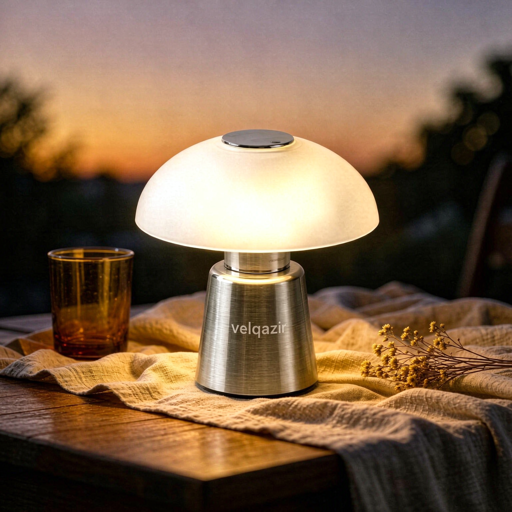 velqazir Halo Cordless Portable Table Lamp