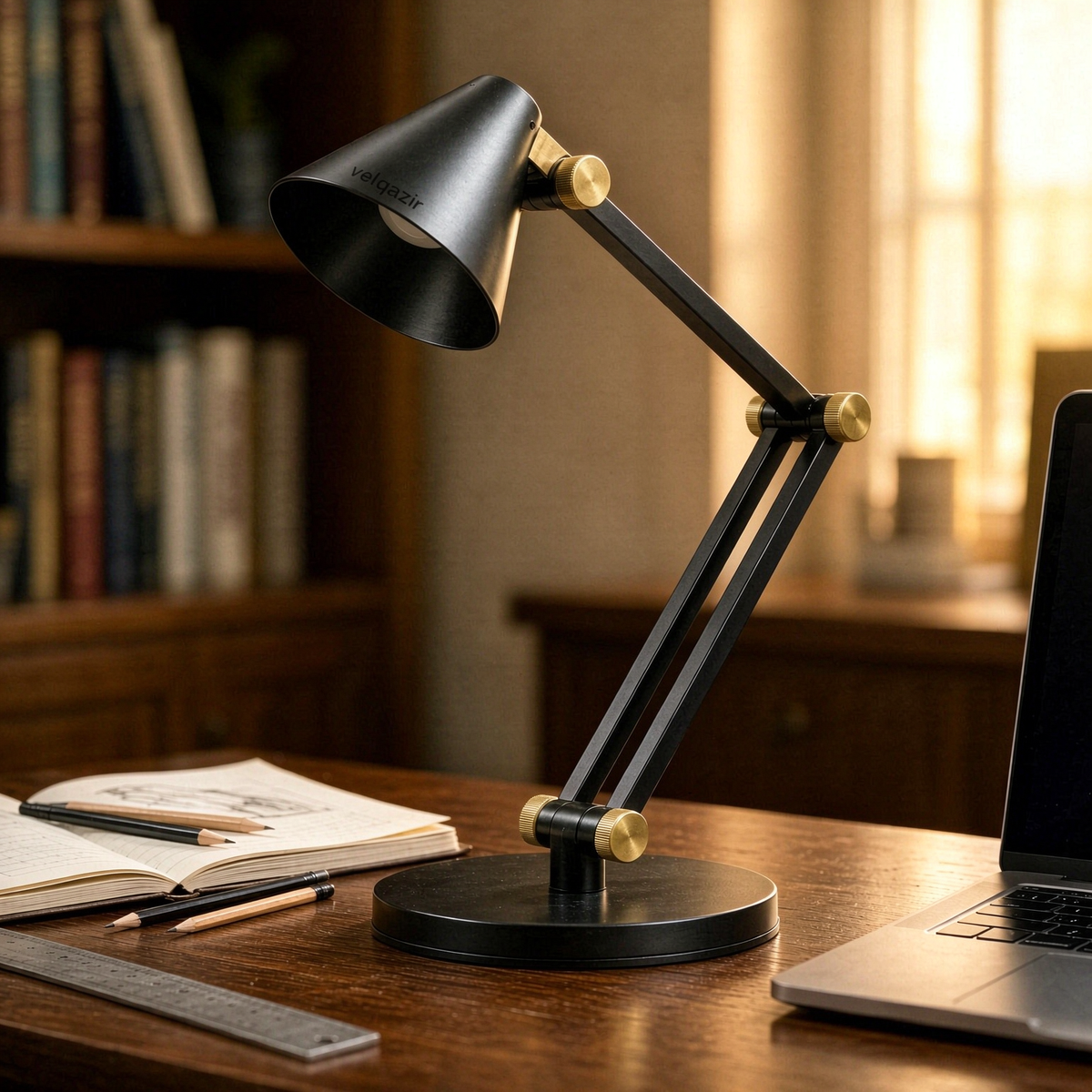 velqazir Fold Architect Task Table Lamp