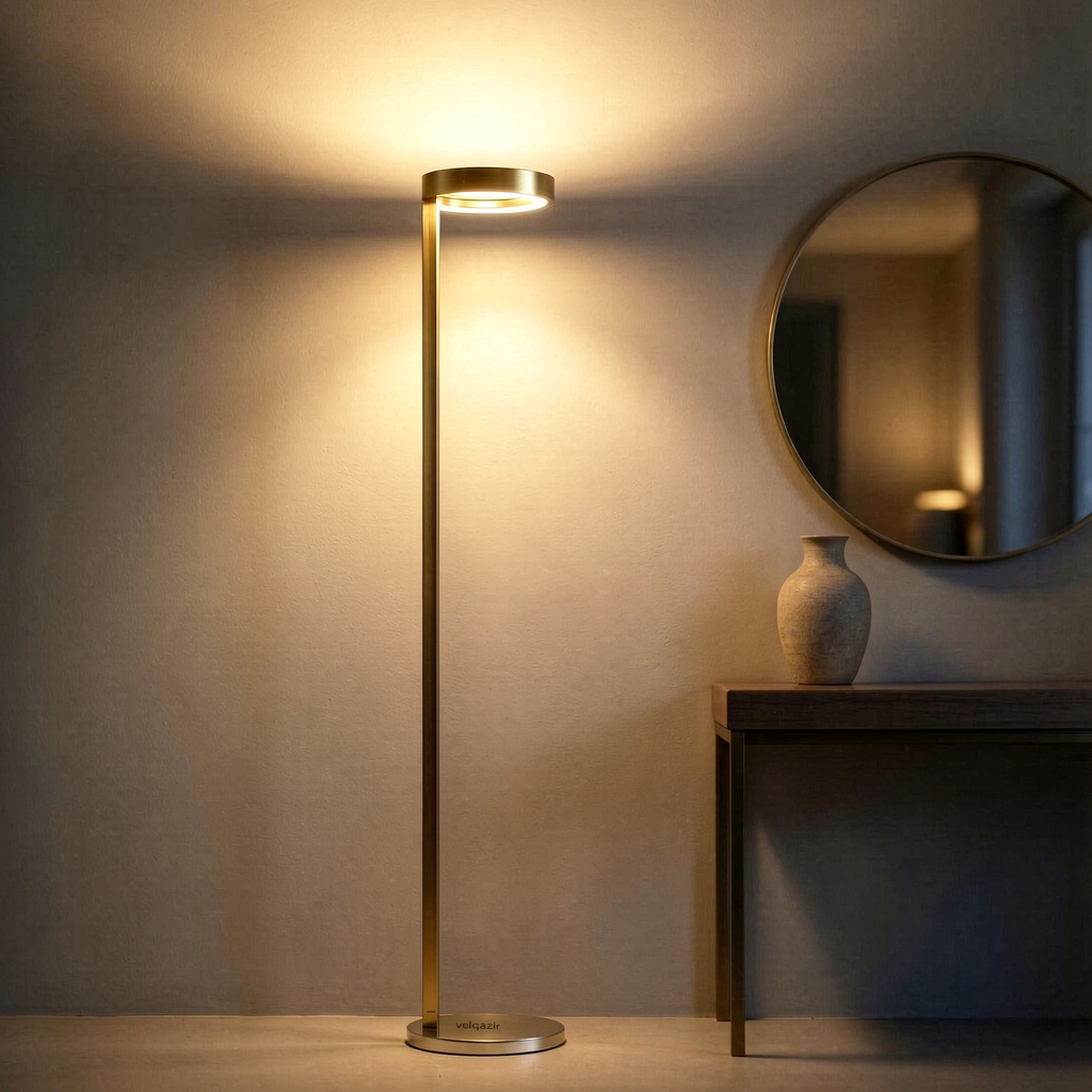 velqazir Beam Slim Uplight Floor Lamp
